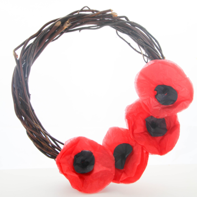 ​Wreath with Poppies