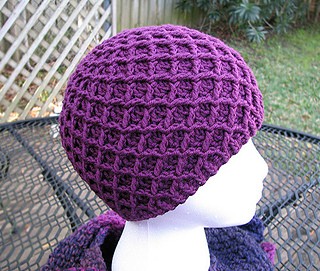 ​Diamond Pattern Crochet Hat