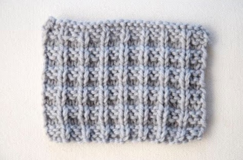 ​Knit Waffle Stitch