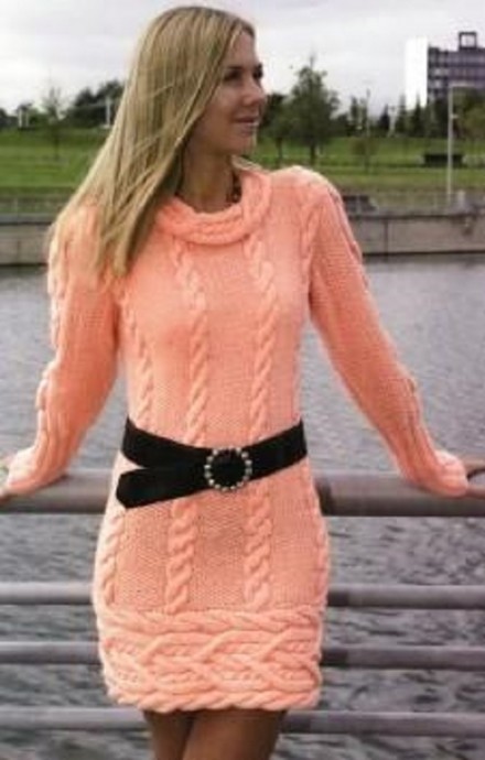 ​Peachy Knit Dress