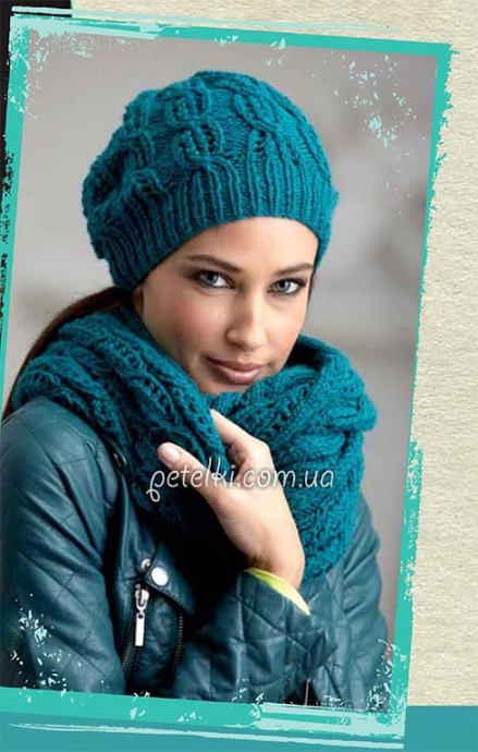 Turquoise Hat and Cowl