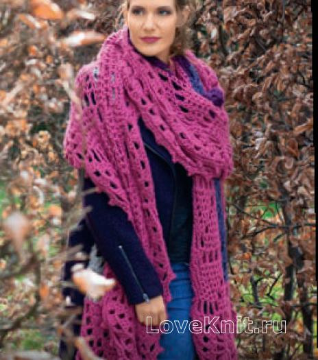 ​Crochet Purple Shawl