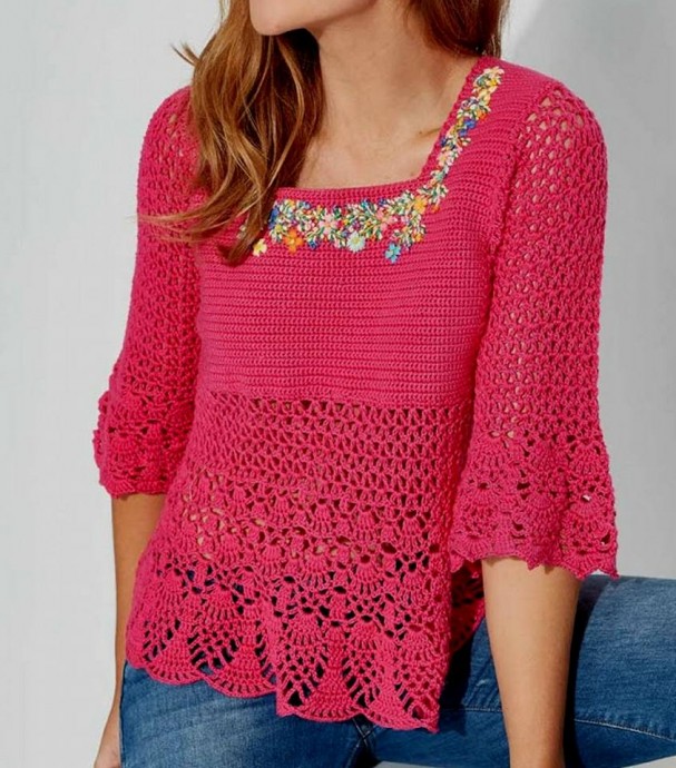 Inspiration. Crochet Blouses.