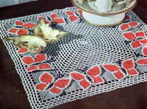 Butterfly Night Table Doily Pattern Butterfly Night Table Doily Pattern