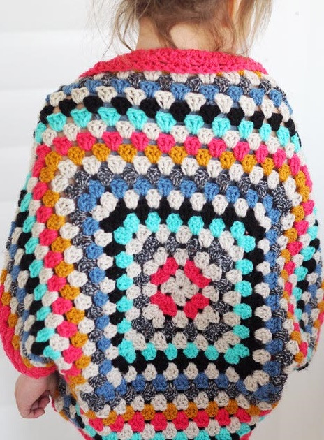 Helping our users. ​Crochet Granny Square Shrug.