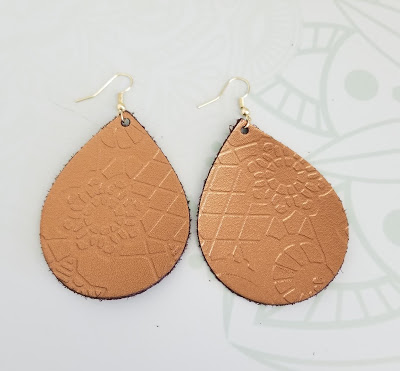 ​Leather Leaves Earrings