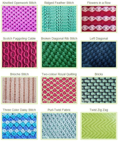 Basic Knit Patterns