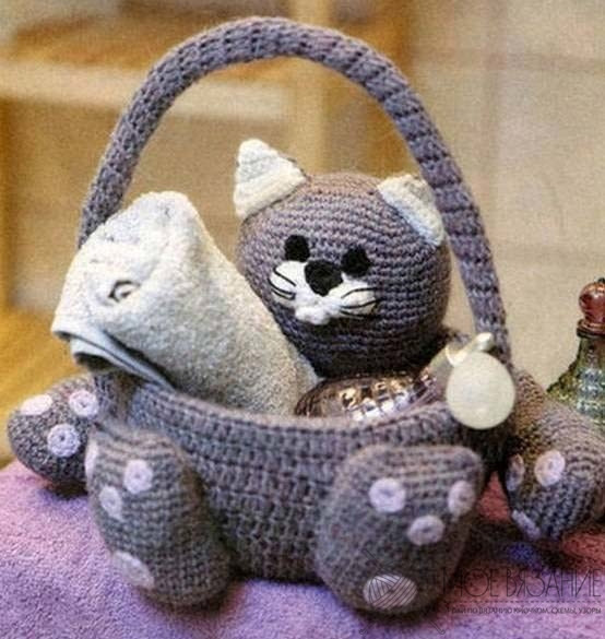 ​Crochet Cat-Basket