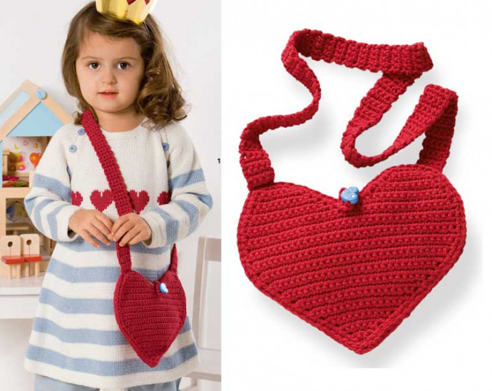 ​Crochet Heart-Bag