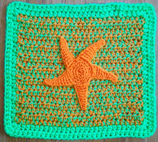 Funny Crochet Starfish For Blankets