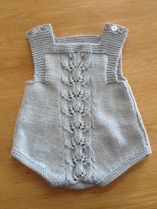 Inspiration. Knit Baby Rompers.