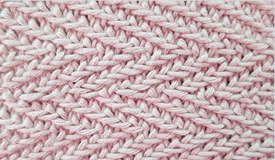 Horizontal Knit Zigzags Pattern
