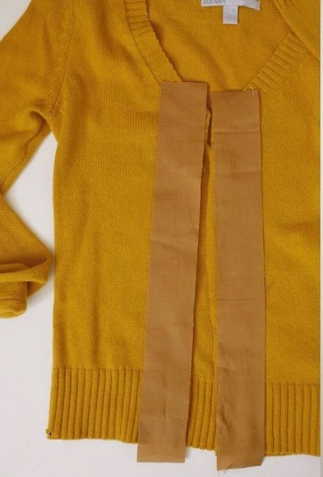 ​How to Turn Jumper into Cardigan