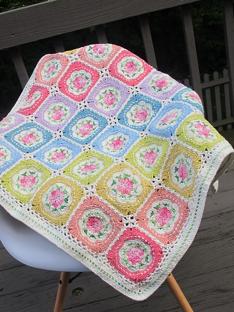 Inspiration. Summer Crochet Blanket.