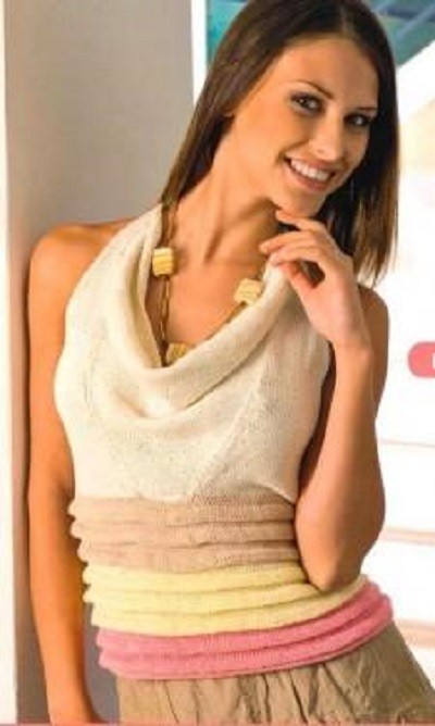 ​Knit Top with Folds