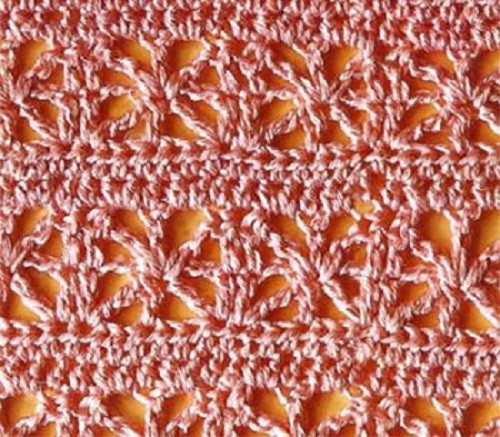 ​Relief Crochet Flowers Stitch
