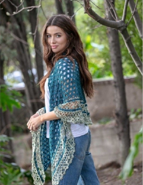 Relief Crochet Shawl