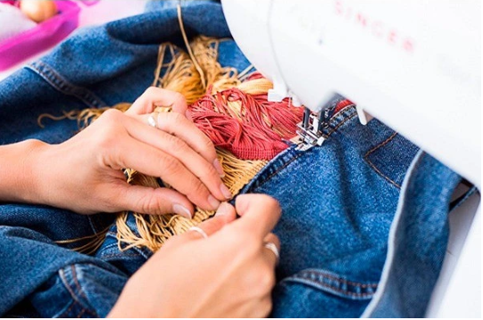 Denim Jacket with Fringe Denim Jacket with Fringe
