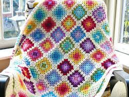 Inspiration. Granny Squares Blankets.