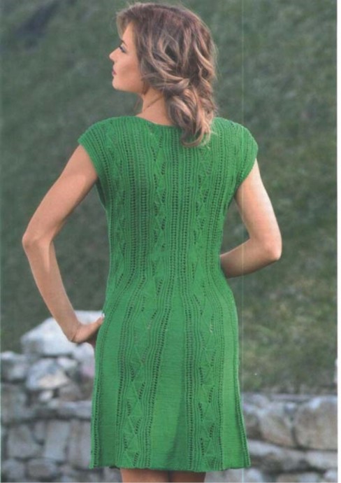 Helping our users. ​Green Knit Dress.