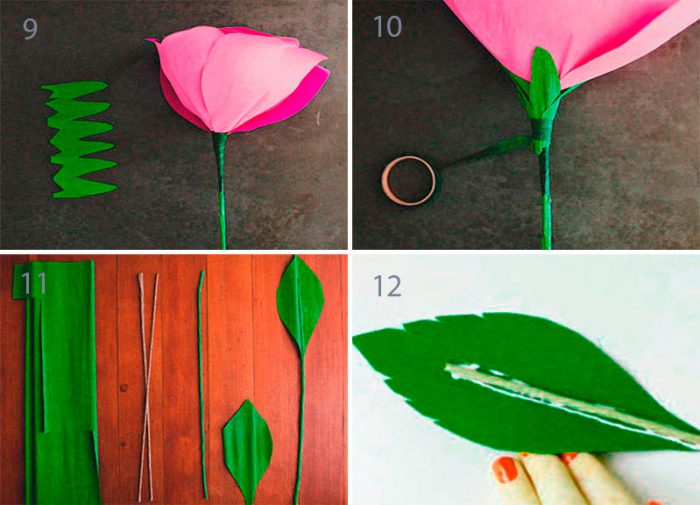 ​Huge Rose From Corrugated Paper