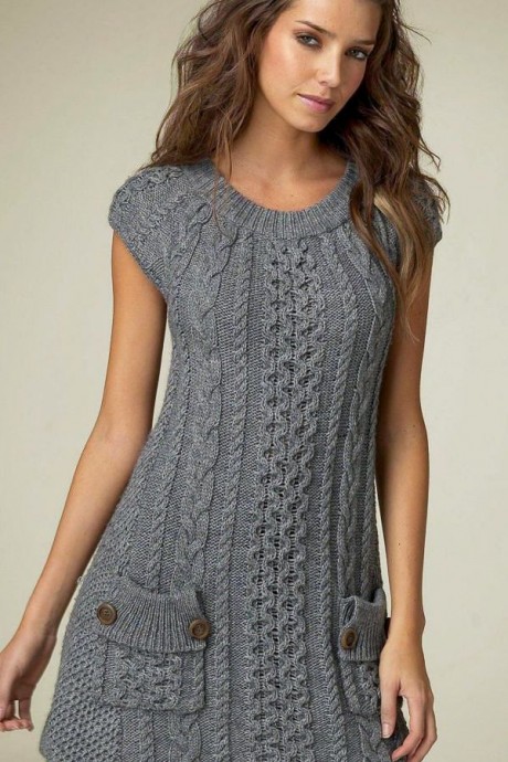 Inspiration. Knit Winter Dresses.