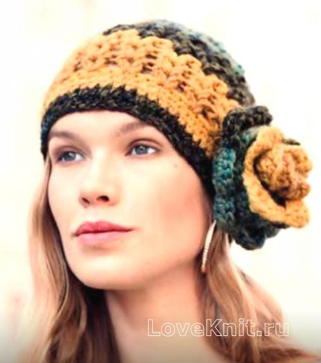 ​Crochet Hat with Flower