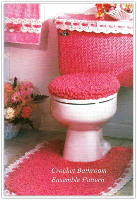 Inspiration. Crochet Bathroom Accessories.