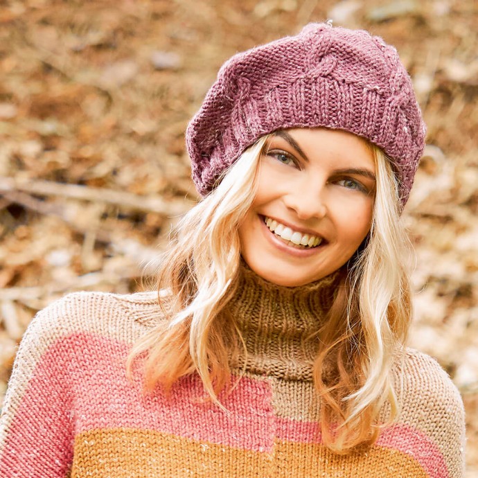 Complete Guide to Knitting a Beautiful Lilac Beret with 100% Wool Yarn Complete Guide to Knitting a Beautiful Lilac Beret with 100% Wool Yarn