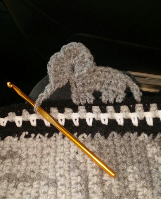Elephant Crochet Border