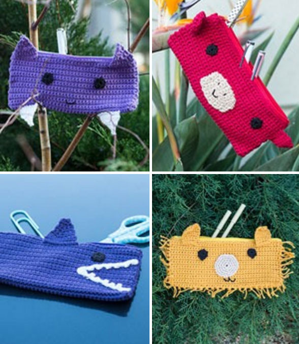 Inspiration. Crochet Pencil Cases.