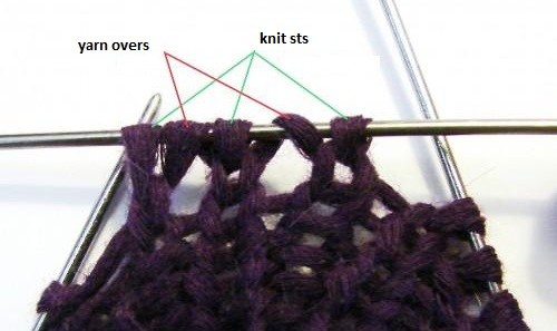 Purple Knit Mittens