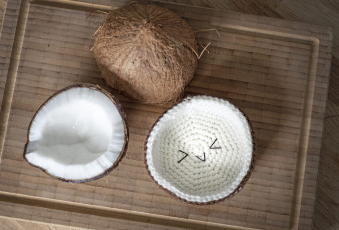 ​Amigurumi Crochet Coconut