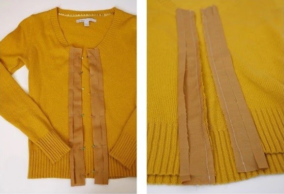 ​How to Turn Jumper into Cardigan