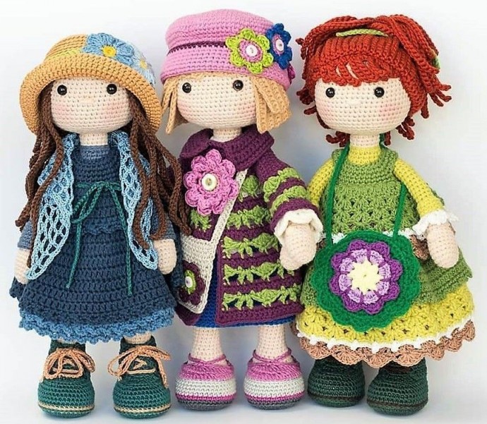 Inspiration. Amigurumi Dolls.