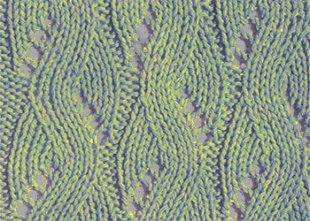 ​Knit Relief Waves Pattern