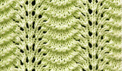 ​Old Shale Knit Stitch