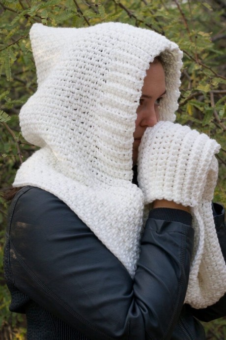 Helping our users. Crochet Hooded Scarf. Helping our users. Crochet Hooded Scarf.