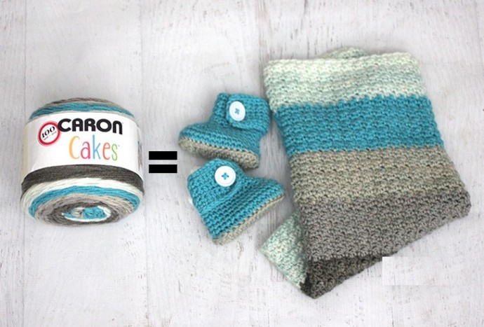 Helping our users. ​Crochet Set of Baby Booties and Blanket.