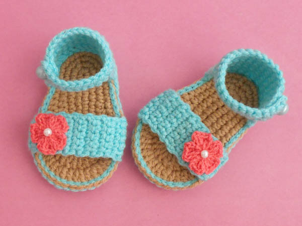 Inspiration. Crochet Baby Sandals.