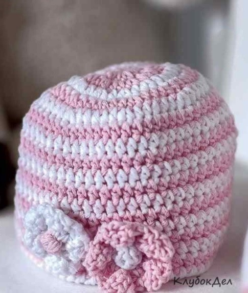 Spring Crochet Hat for Baby Girl