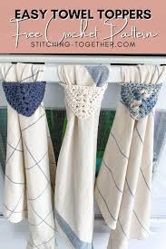 Inspiration. Crochet Kitchen Towels.