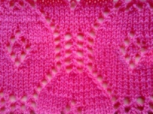 Relief Knit Circles Pattern Relief Knit Circles Pattern