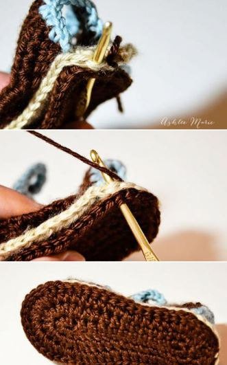 ​Crochet Baby Boy Sandals