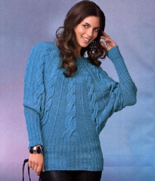 Turquoise Knit Sweater — Craftorator