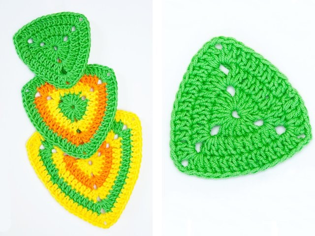 Treble Crochet Triangle Treble Crochet Triangle
