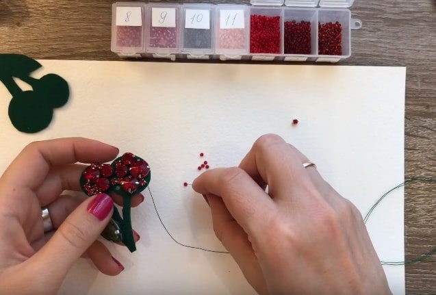 Cherry Crystal Brooch Cherry Crystal Brooch