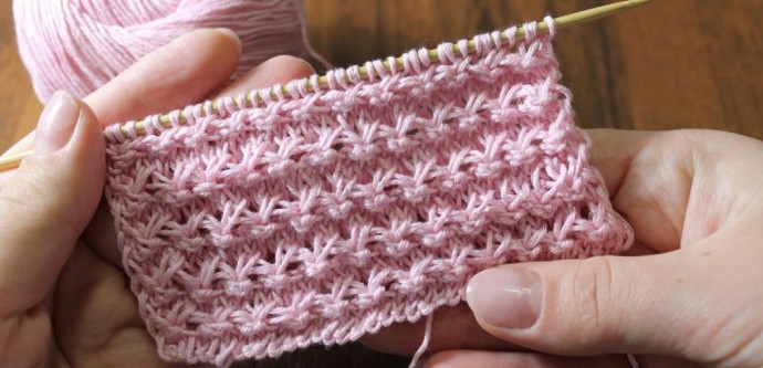 Horizontal Stars Knit Stitch Horizontal Stars Knit Stitch