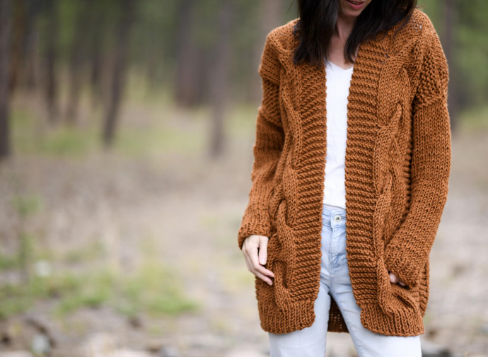 Inspiration. Knit Cardigans with Cables.