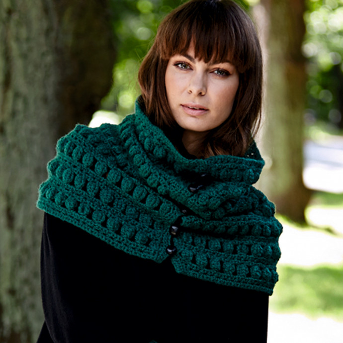 ​Crochet Green Wrap